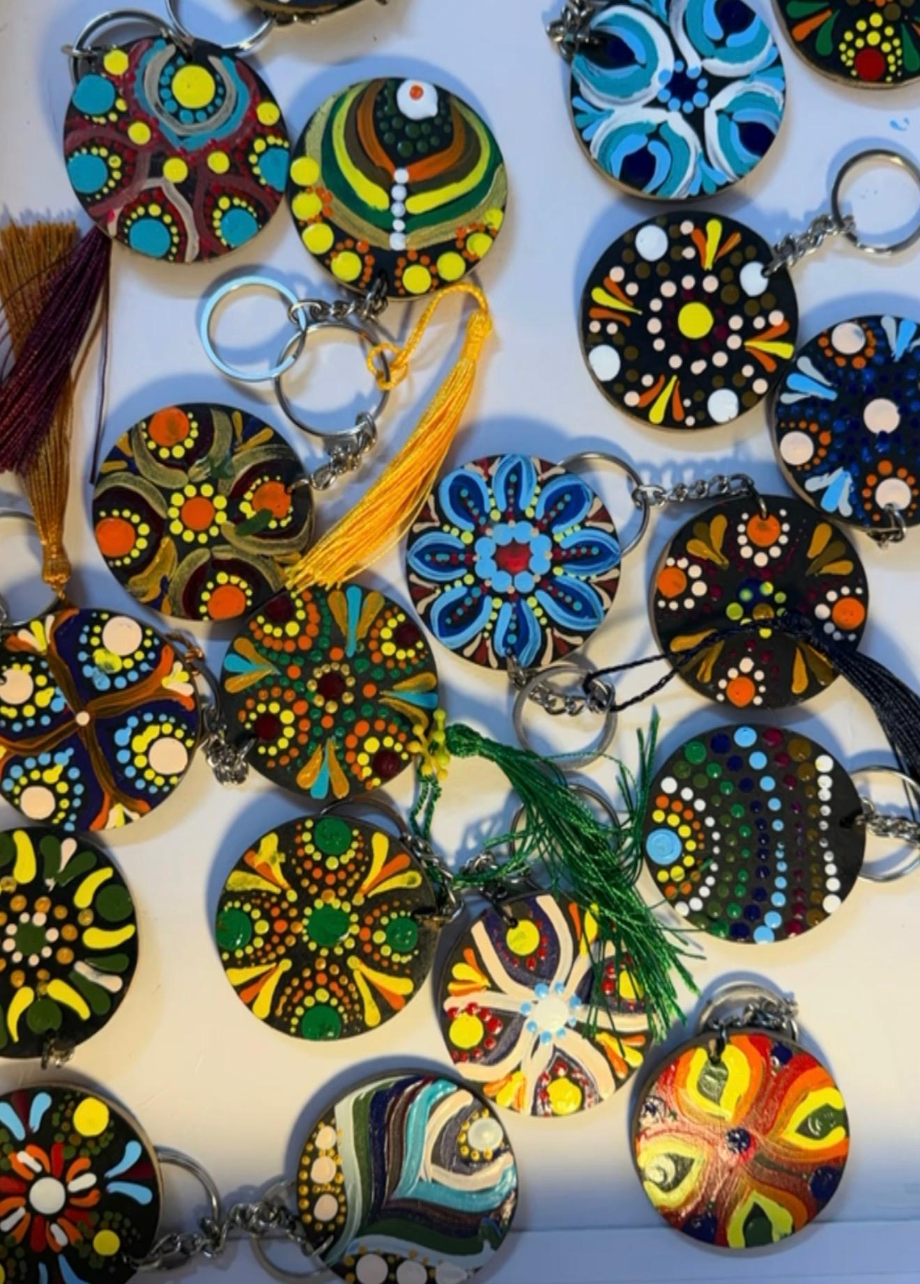 Dot Mandala Keychains